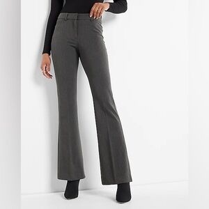 Express Gray Boot-Cut Dress Pants
